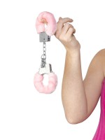 Algema de Metal com Pelúcia PINK